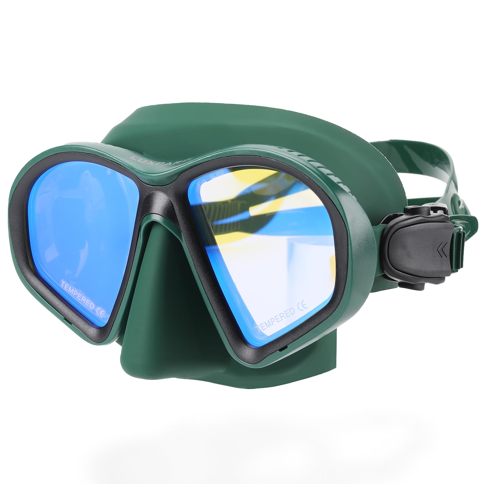 LUXPARD Diving Mask, Scuba Mask for Scuba Diving, Snorkeling, Free Diving, and Skin Diving. Anti-Fog Anti-Leak Low Volume Dive Mask with UV Coated Lenses, Scuba Gear for Adults