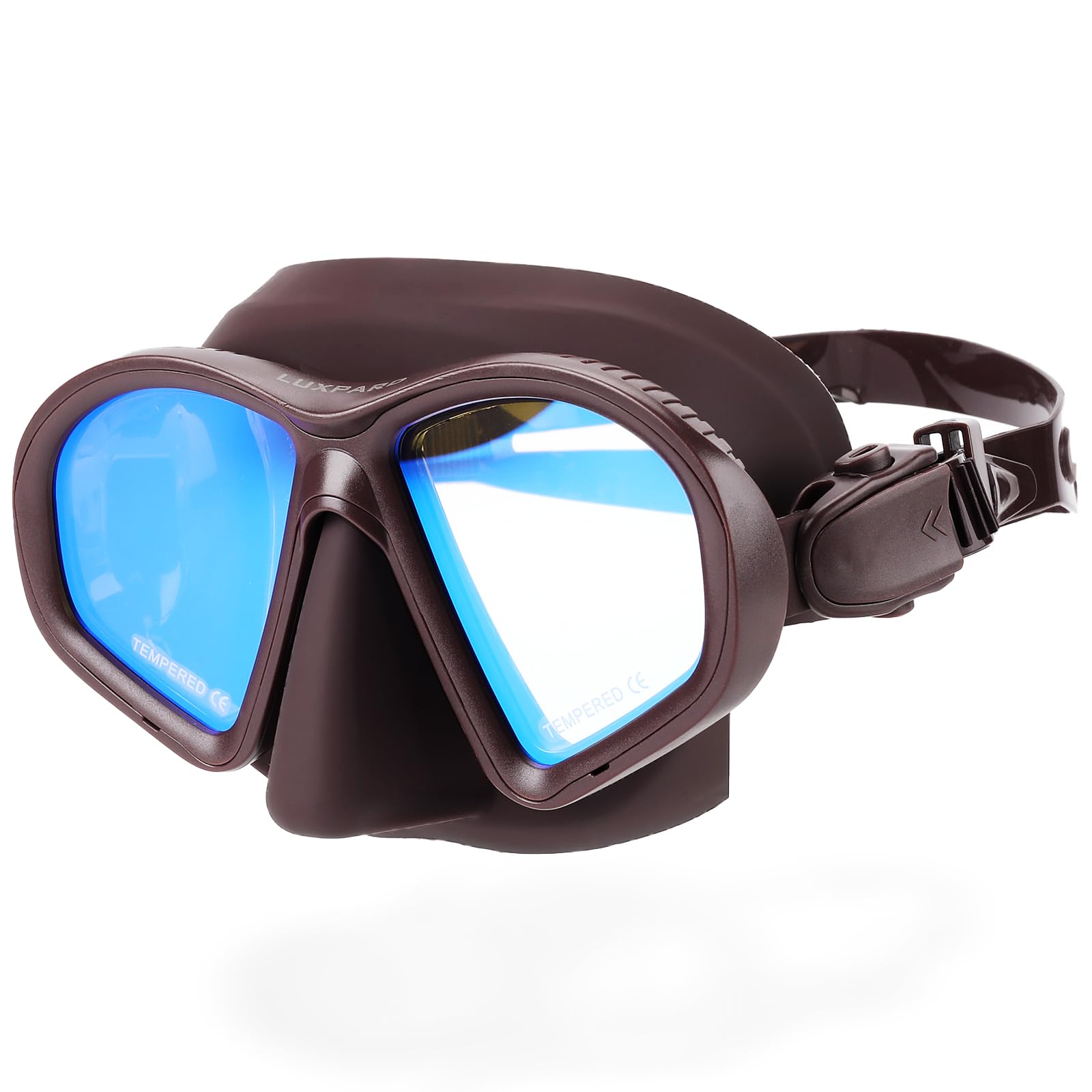LUXPARD Diving Mask, Scuba Mask for Scuba Diving, Snorkeling, Free Diving, and Skin Diving. Anti-Fog Anti-Leak Low Volume Dive Mask with UV Coated Lenses, Scuba Gear for Adults