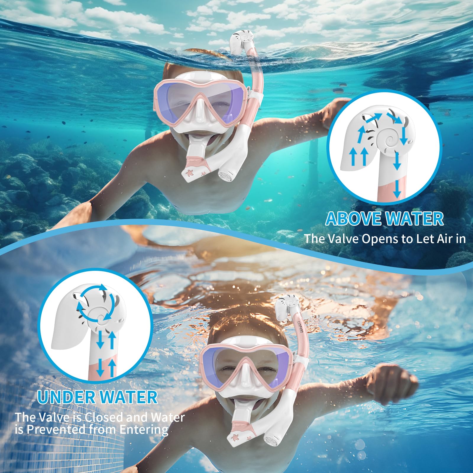 Swimming Goggles Breathing Tube Underwater Diving Swim Goggles Mask and  Snorkel Set - China Swim Accessories Set and Breath Tube Set price